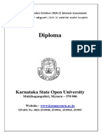 Diploma: Karnataka State Open University