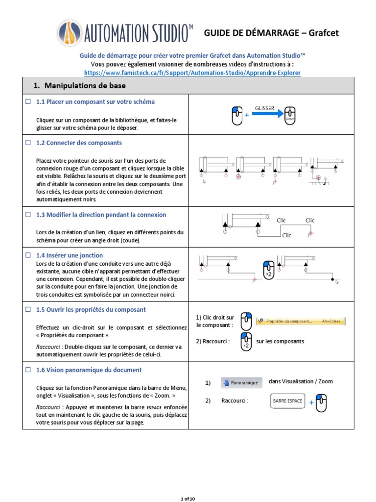 AUTOMATION STUDIO Guide de Démarrage - GRAFCET - FR | PDF
