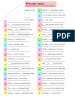 4 Present Tenses Grammar Drills