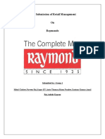 Final Submission of Retail Management of Raymonds