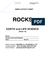 Rocks: Learner'S Activity Sheet