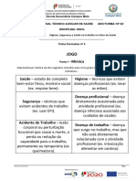 Ficha Formativa Jogo Tipo Revisões de Conteúdos Anteriores