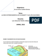 Diapositivas Red Estereográfica, Fallas y Rotura, 2022-1