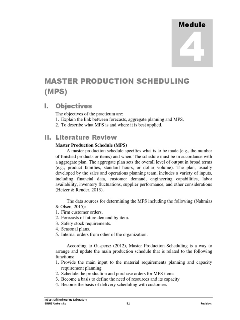 MPS & MRP | PDF | Business | Secondary Sector Of The Economy