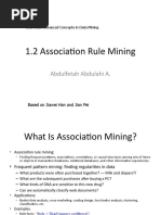 1.2 Association Rule Mining: Abdulfetah Abdulahi A