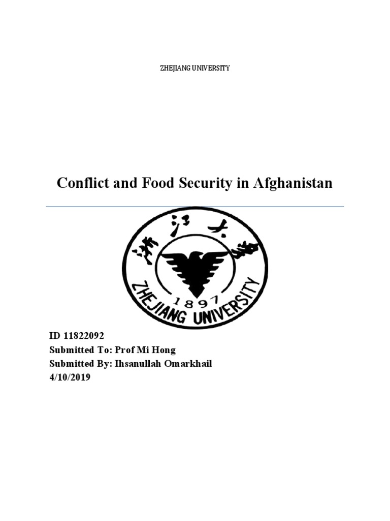 Food Security Crisis in Afghanistan | PDF | Food Security | Agriculture