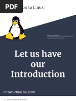 Introduction To Linux