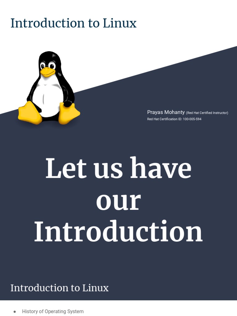 Introduction To Linux Pdf
