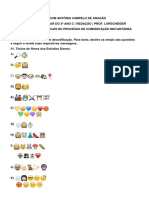 Artividade Domiciliar - Emoticons e Emojis