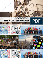SOCSCI032 The Contemporary World: Prepared By: Ms. Michelle Jane Marfa