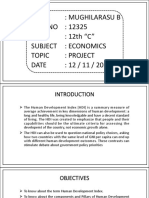 Name: Mughilarasu B ROLL NO: 12325 Class: 12th "C" Subject: Economics Topic: Project Date: 12 / 11 / 2021