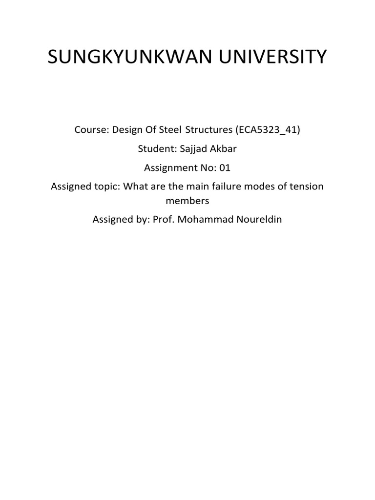 Modes of Failure in Tension Members. | PDF | Stress (Mechanics ...
