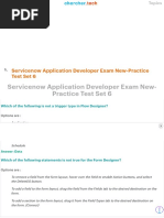 Servicenow Application Developer Exam New-Practice Test Set 6