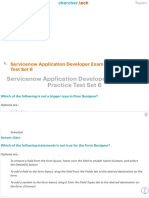 Servicenow Application Developer Exam New-Practice Test Set 6