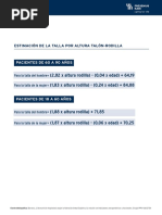 Fórmulas de Rabito y Chumlea para Peso y Altura | PDF