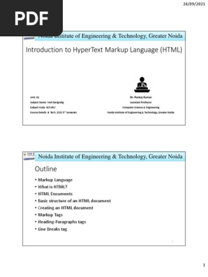 1.02. - Introduction to HTML