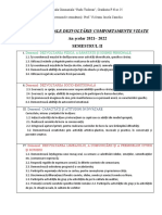 Dimensiuni Ale Dezvoltarii Comportamente Vizate Sem II