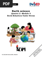 Earth Science: Quarter 2 - Module 5 Rock Behaviors Under Stress