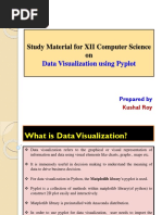 Study Material For XII Computer Science On: Data Visualization Using Pyplot