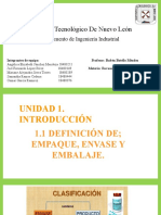 1.1. Deficiones de Envase, Empaque y Embalaje