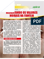 Lição 10 - Resgatando Os Valores Morais Na Família