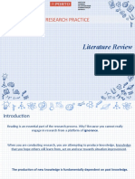 Literature Review: Research Practice