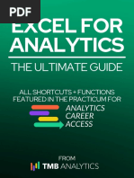 Excel ShortCuts Cheat Sheet