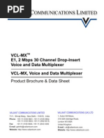 Aliant Ommunications Imited: VCL-MX E1, 2 Mbps 30 Channel Drop-Insert Voice and Data Multiplexer