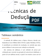 4-Lógica para Computação - Técnicas de Dedução - Parte II