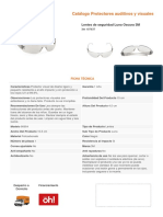 Ficha Técnica Lentes de Seguridad - 3M