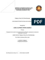 Tesis: Evaluación Del Efecto Inmunoestimulante Del Alga Parda Ecklonia Arborea en Camarón Blanco Litopenaeus Vannamei.