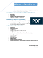 Syllabus Pharmaco Clinique PDF