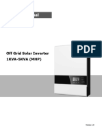 User Manual: Off Grid Solar Inverter 1KVA-5KVA (MHP)