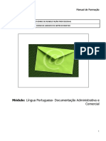Manual de formação - Língua Portuguesa - Documentação Administrativa e Comercial