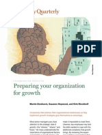 Preparing Organization For Growth - McKinsey
