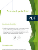 Presentasi, Posisi Fetal