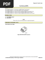 Fuel Delivery (DEPR) : Electrical System Diagnostic Trouble Codes