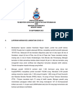 Kenyataan Media Yb Menteri KKTP 30 September 2021