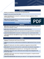 Calendario Academico 2022