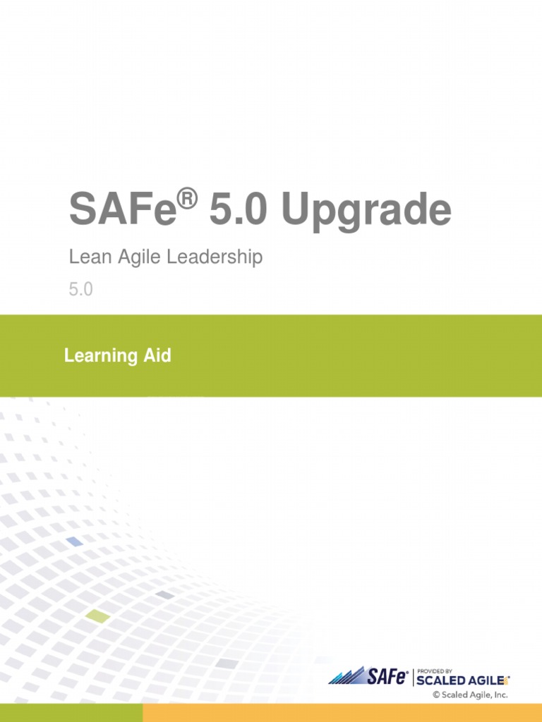 Lean Agile Leadership Learning Aid | PDF | Agile Software Development ...
