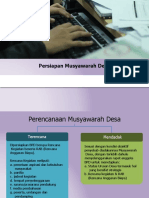 Persiapan Musyawarah Desa