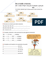 Ficha de Matemática Dobro Metade Triplo...