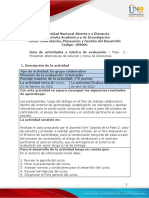 Guía de Actividades y Rúbrica de Evaluación - Unidad 2 - Fase 2 - Presentar Alternativas de Solución y Toma de Decisiones