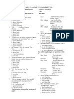 Kisi-Kisi Ulangan Tengah Semester: Mata Pelajaran: Bahasa Inggris Kelas: Vii/ I Tahun Pelajaran: 2019/2020