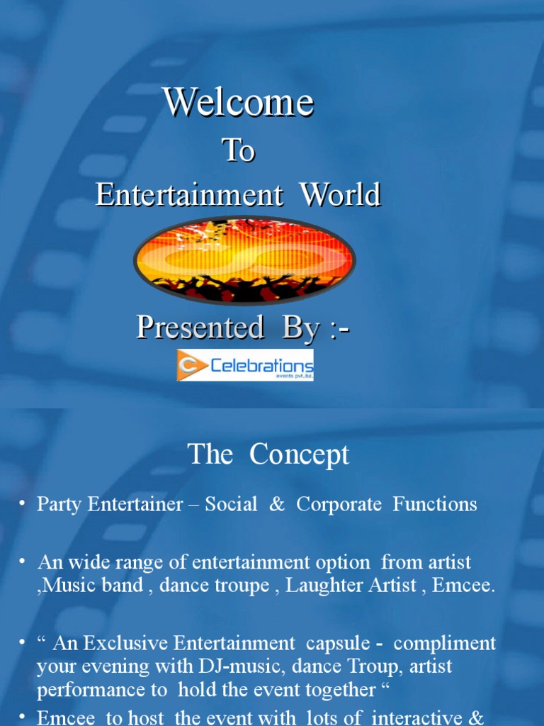 Entertainment Options for Events | PDF