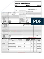Personal Data Sheet: Viola John Philip Dela Fuente