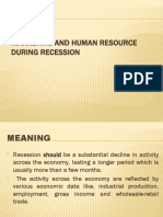 Marketing and Human Resource During Recession