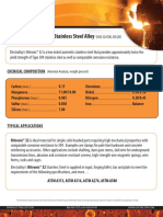 Nitronic® 32 Austenitic Stainless Steel Alloy: Chemical Composition