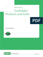 GMP+ TS 1.4 Forbidden Products and Fuels