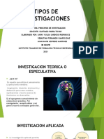 Tipos de Investigaciones.